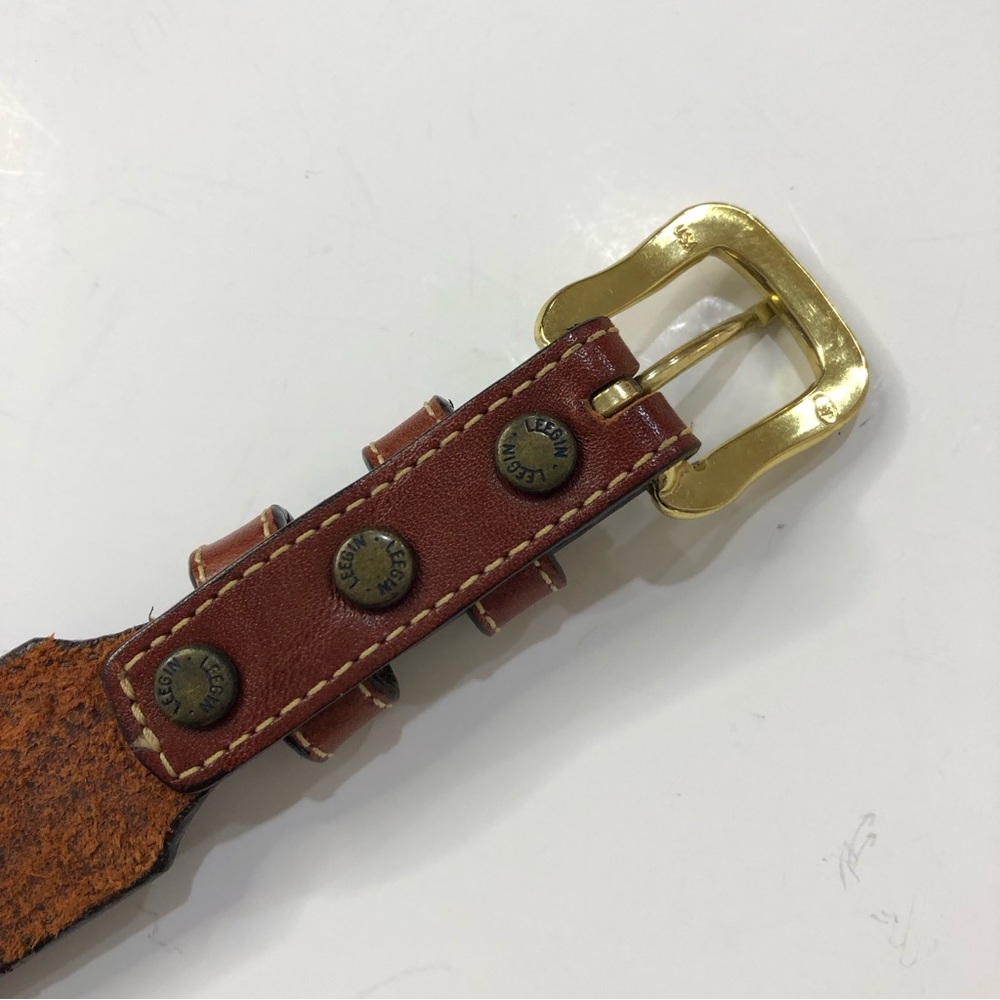 Leegin Full Leather Reverse Appliqué Belt Like New. Size M. Unisex Design. - Picture 6 of 14